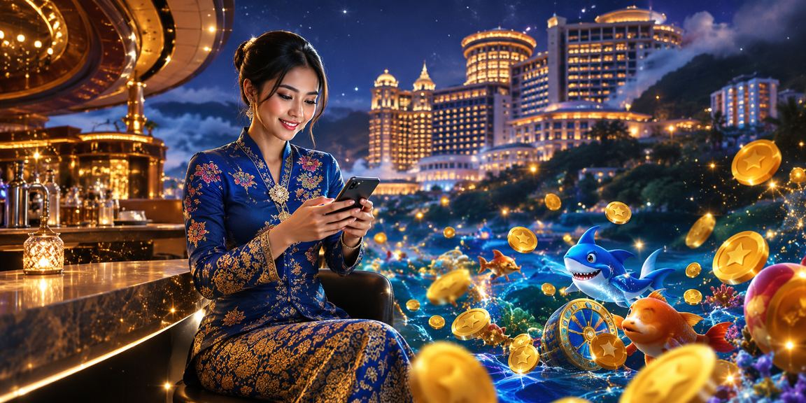 Pemain Genting Highlands menikmati permainan meja dalam baju kurung